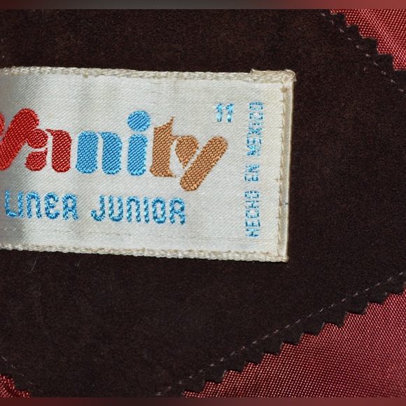 Women Vanity 2 Pieces Set 100% Leather Vest & Skirt Brown - Picture 6 of 14